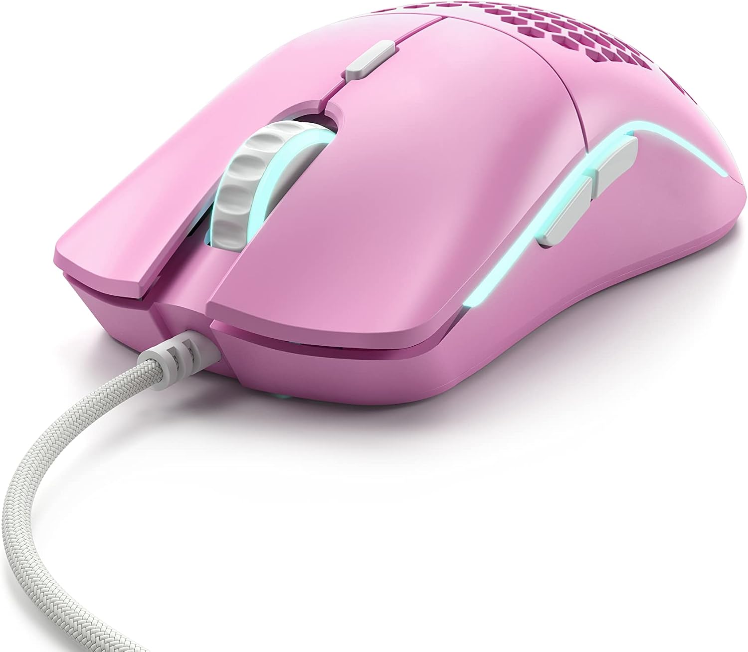 Glorious Model O matte pink gaming mouse