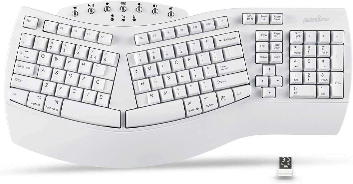 Perixx Periboard-612 ergonomic split keyboard