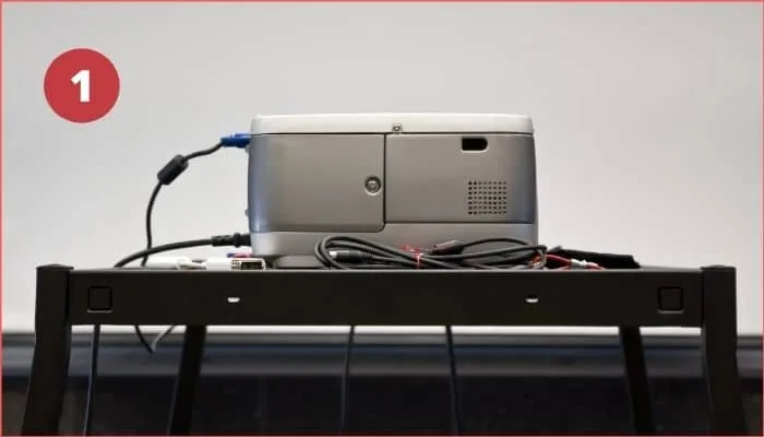 how to get sound from projector to speakers