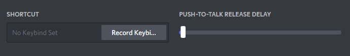 push to talk shortcut