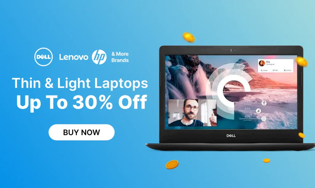 laptop promo banner