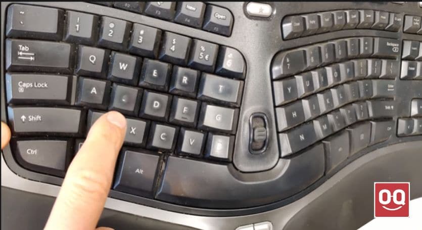 faded keyboard keys