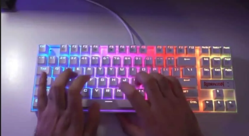 white keyboard - 1