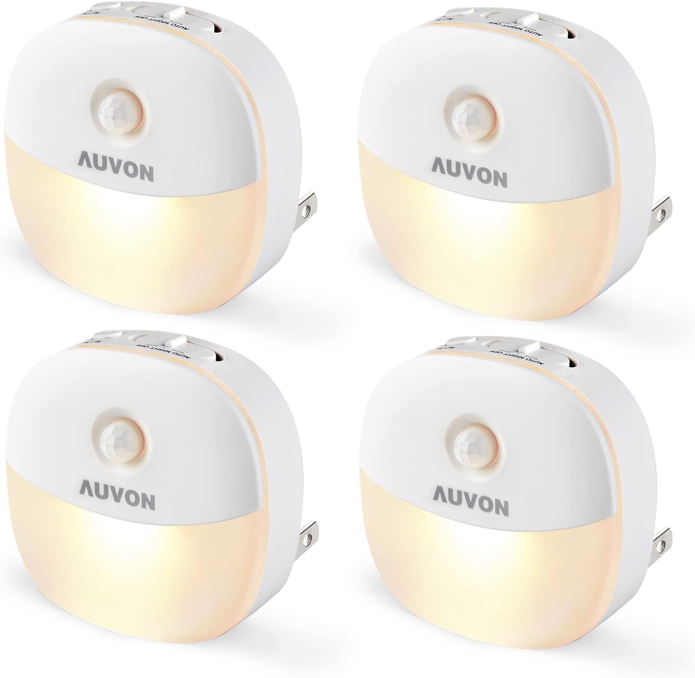 AUVON plug-in motion sensor night light