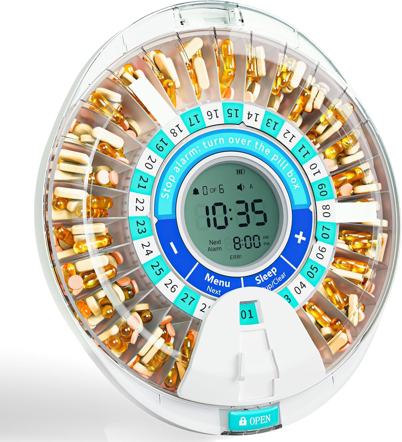 Windtrace automatic pill dispenser for elderly