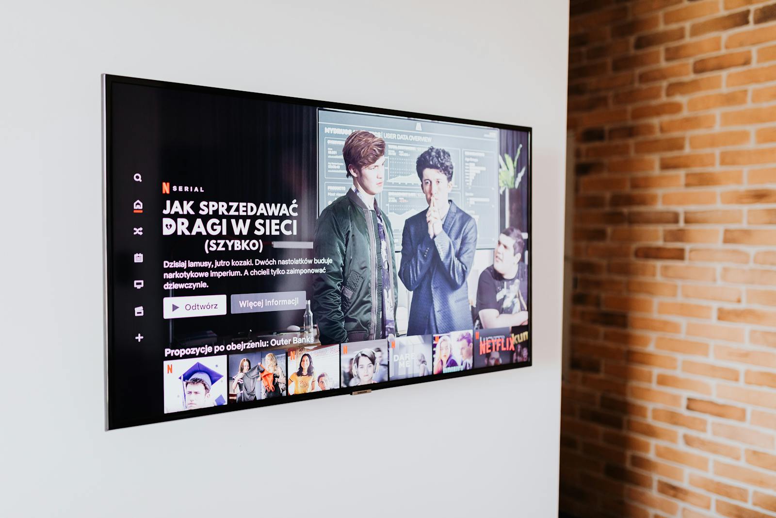 Smart TV in a modern living room